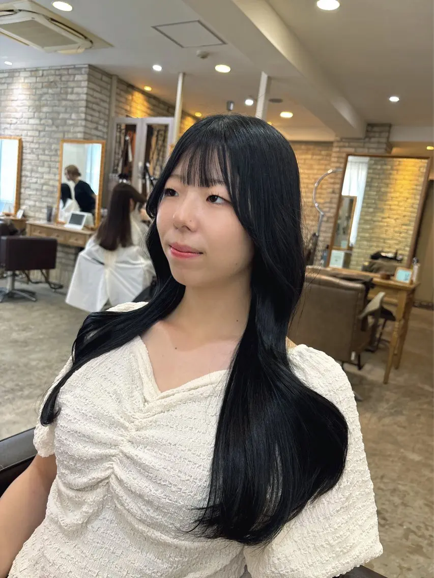 ロング ヘアカラー トリートメント 髪質改善矯正特化 🇰🇷amiruのヘアスタイル