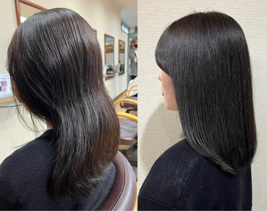 セミロング トリートメント 美容室BI-CHIC 黒住のヘアスタイル