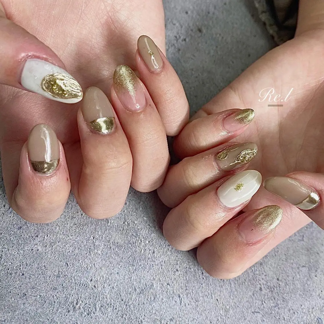 ネイル ニュアンスネイル モチの良さ◉ フィルインネイル♡のネイルデザイン