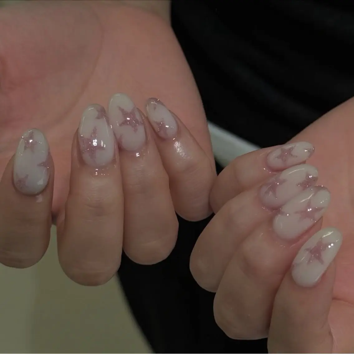 ネイル グラデーション ラメ(グリッター) マグネットネイル ミラーネイル ニュアンスネイル ハンドネイル Lumi de nailsのネイルデザイン