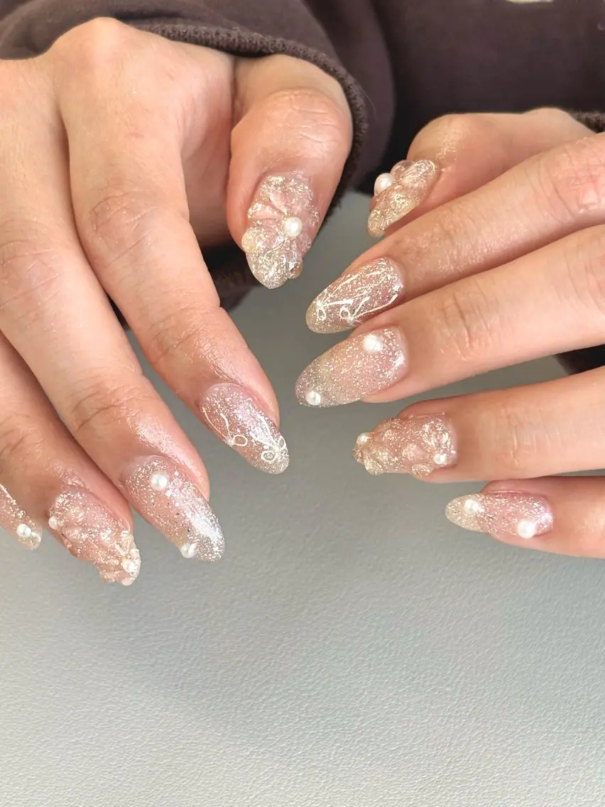 ネイル ハンドネイル salon iris 🦋北広島市大曲のネイルデザイン
