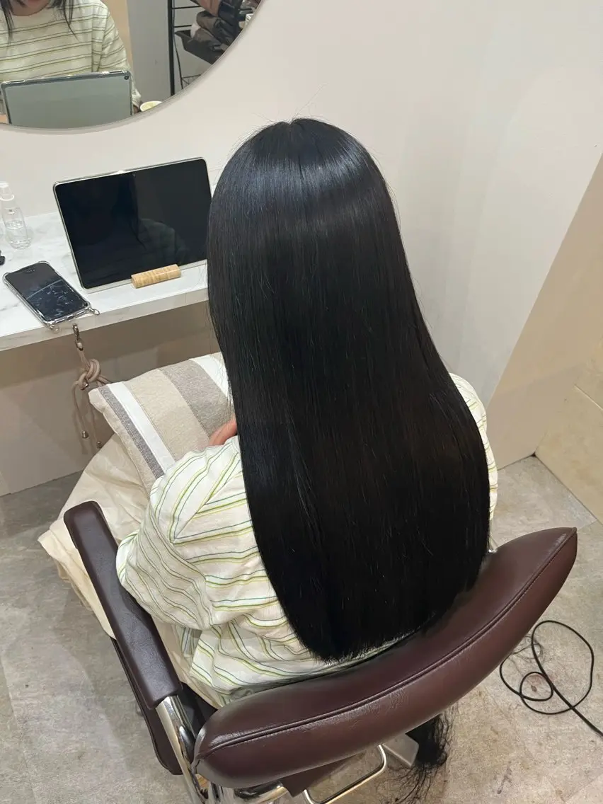 ロング カット ヘアカラー トリートメント 【髪質改善 艶髪】 布川 莉穂のヘアスタイル