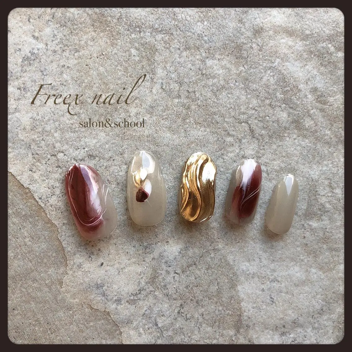 ネイル ハンドネイル ハンドケア freex nail /ニュアンス/個性派のネイルデザイン