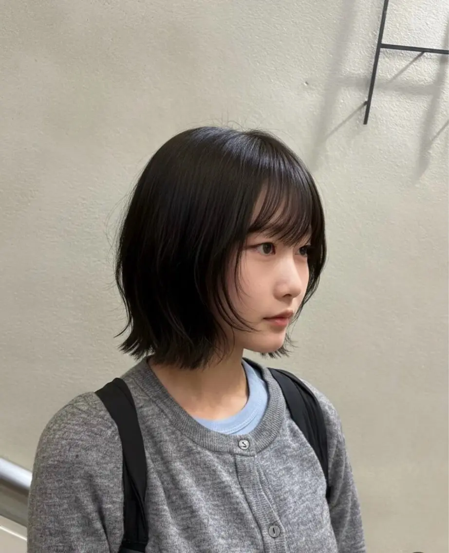カラー 透明感カラー ボブ カット ヘアカラー トリートメント ケイナ/理想 ×似合わせのヘアスタイル