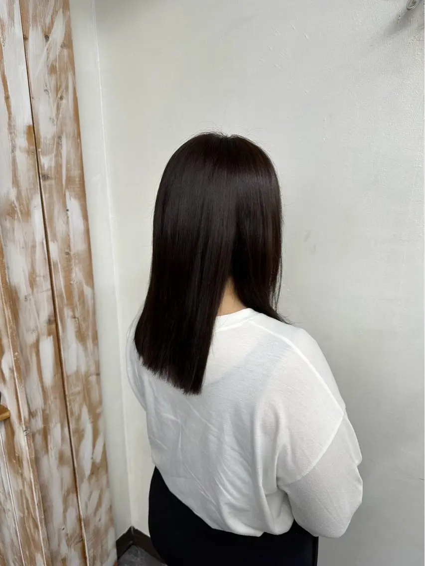 ミディアム 縮毛矯正 カット 縮毛矯正 トリートメント SFIDA みつえのヘアスタイル