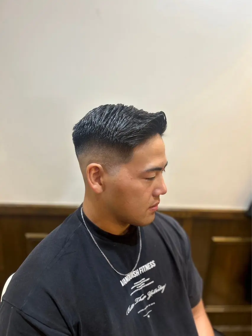 ショート メンズ フェードカット 北本 龍磨のヘアスタイル