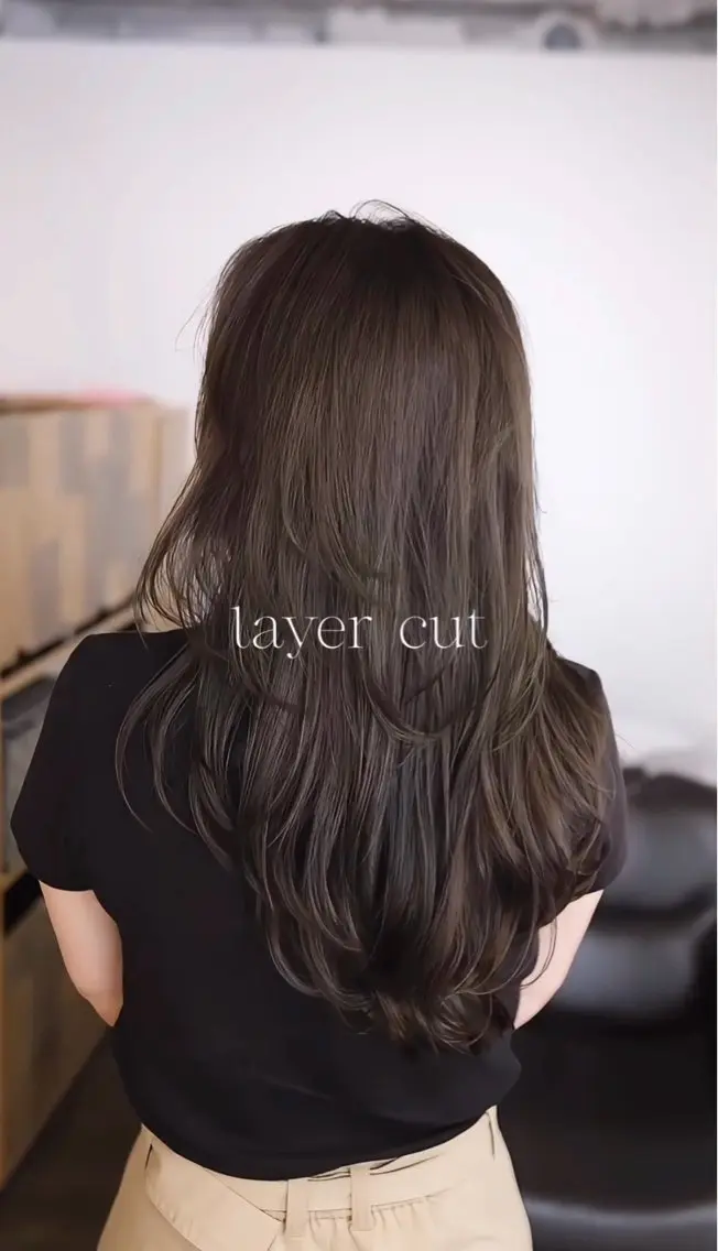 ロング カラー カット ヘアカラー レイヤー/デジパ ヨシノ マサキのヘアスタイル
