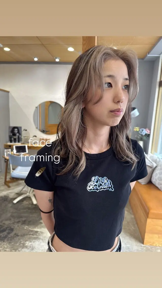 ミディアム ヘアカラー miloc🫧 MOMOYOのヘアスタイル