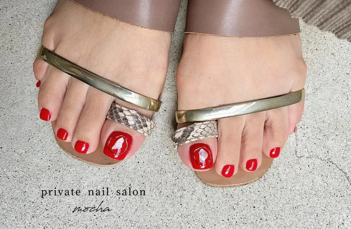 ネイル フットネイル mocha nailのネイルデザイン