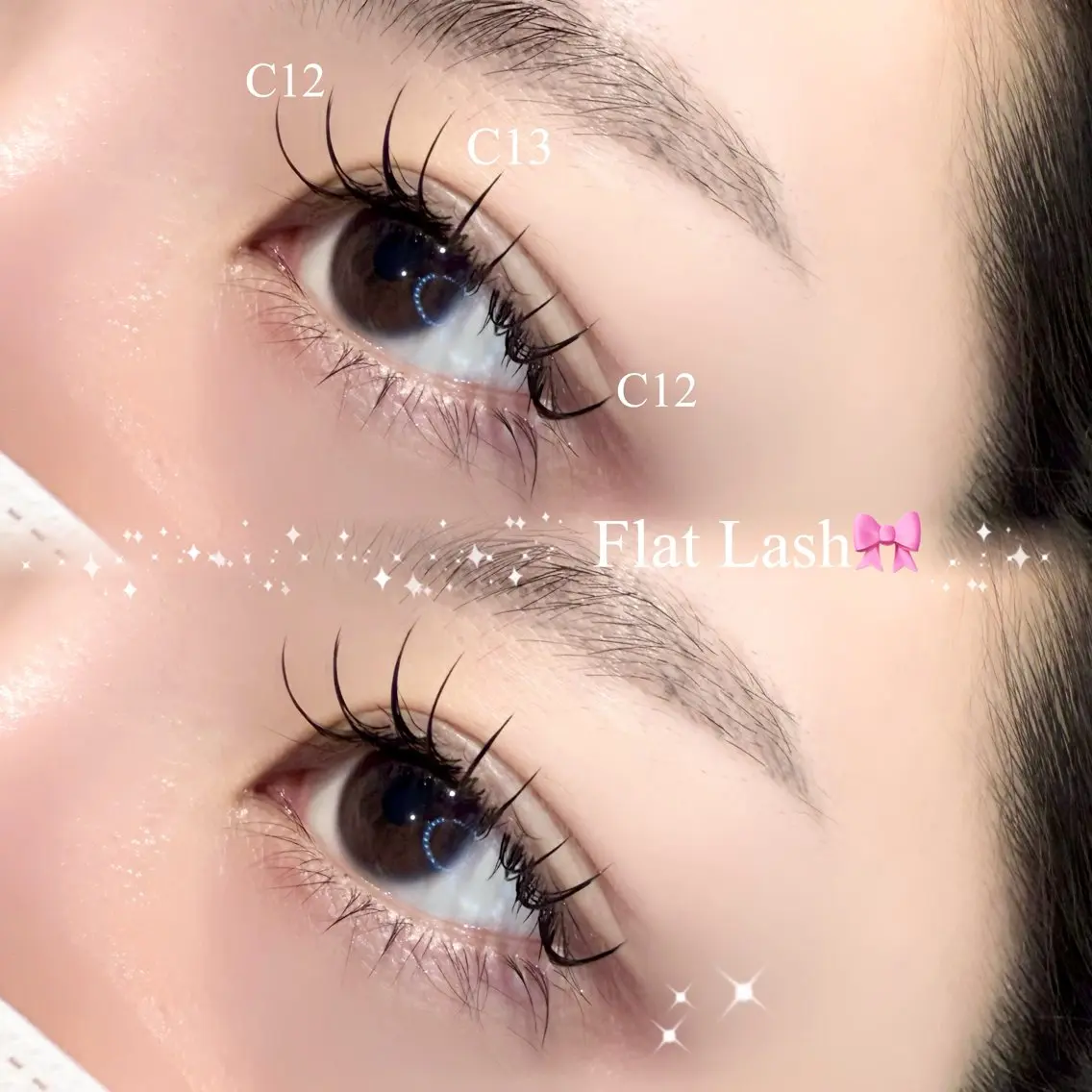マツエク・マツパ フラットラッシュ eyelist nanaのマツエク・マツパデザイン