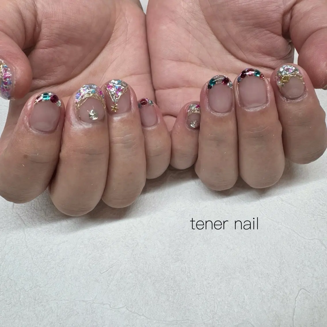 ネイル フレンチネイル ハンドネイル テネルネイル tener nailのネイルデザイン