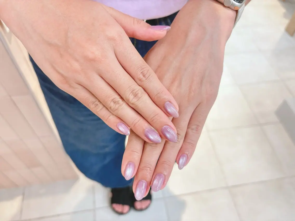 ネイル マグネットネイル ワンカラーネイル DEE nail momoka.Uのネイルデザイン