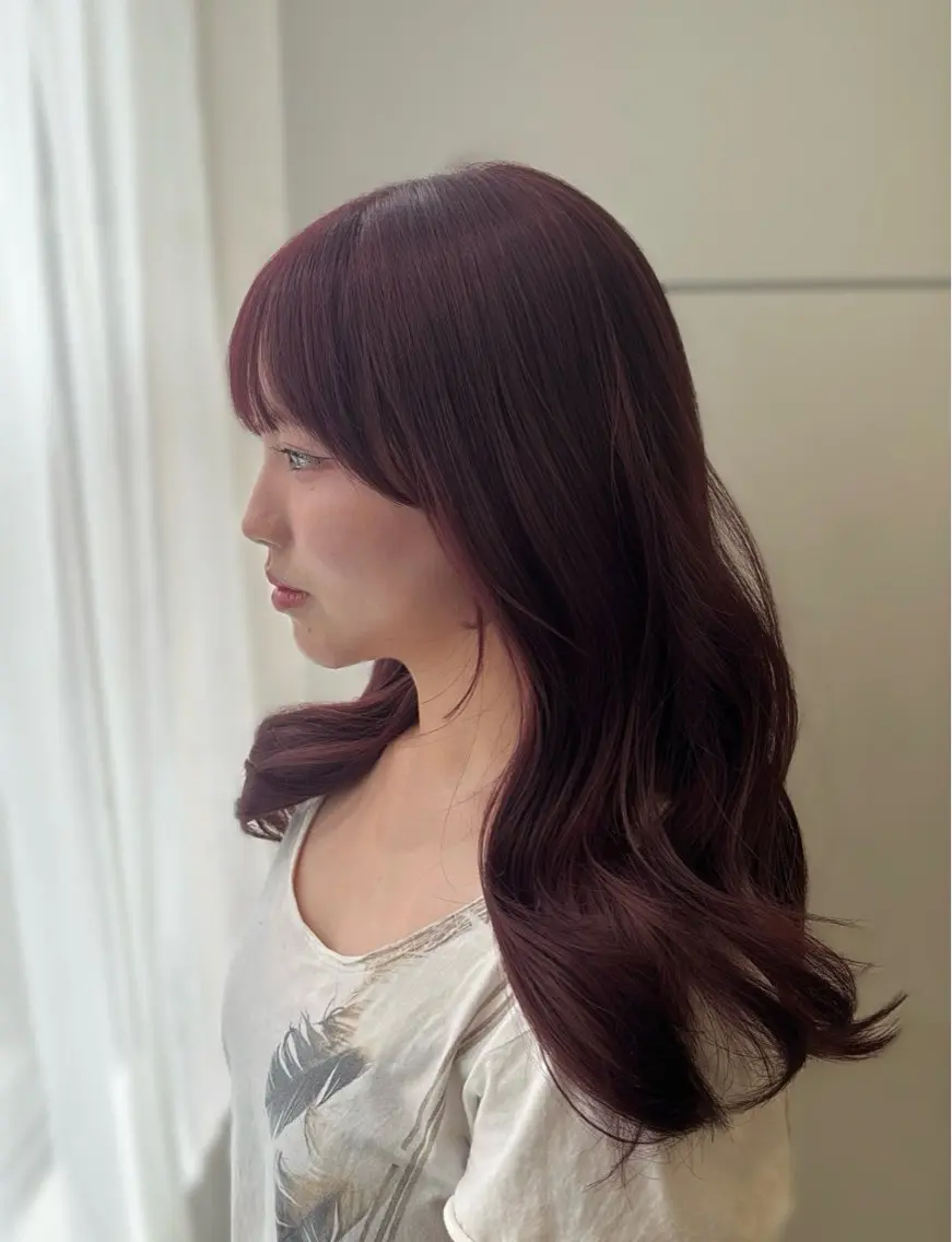 セミロング カラー ヘアカラー チョコカラー🤎 韓国風/MIHOのヘアスタイル