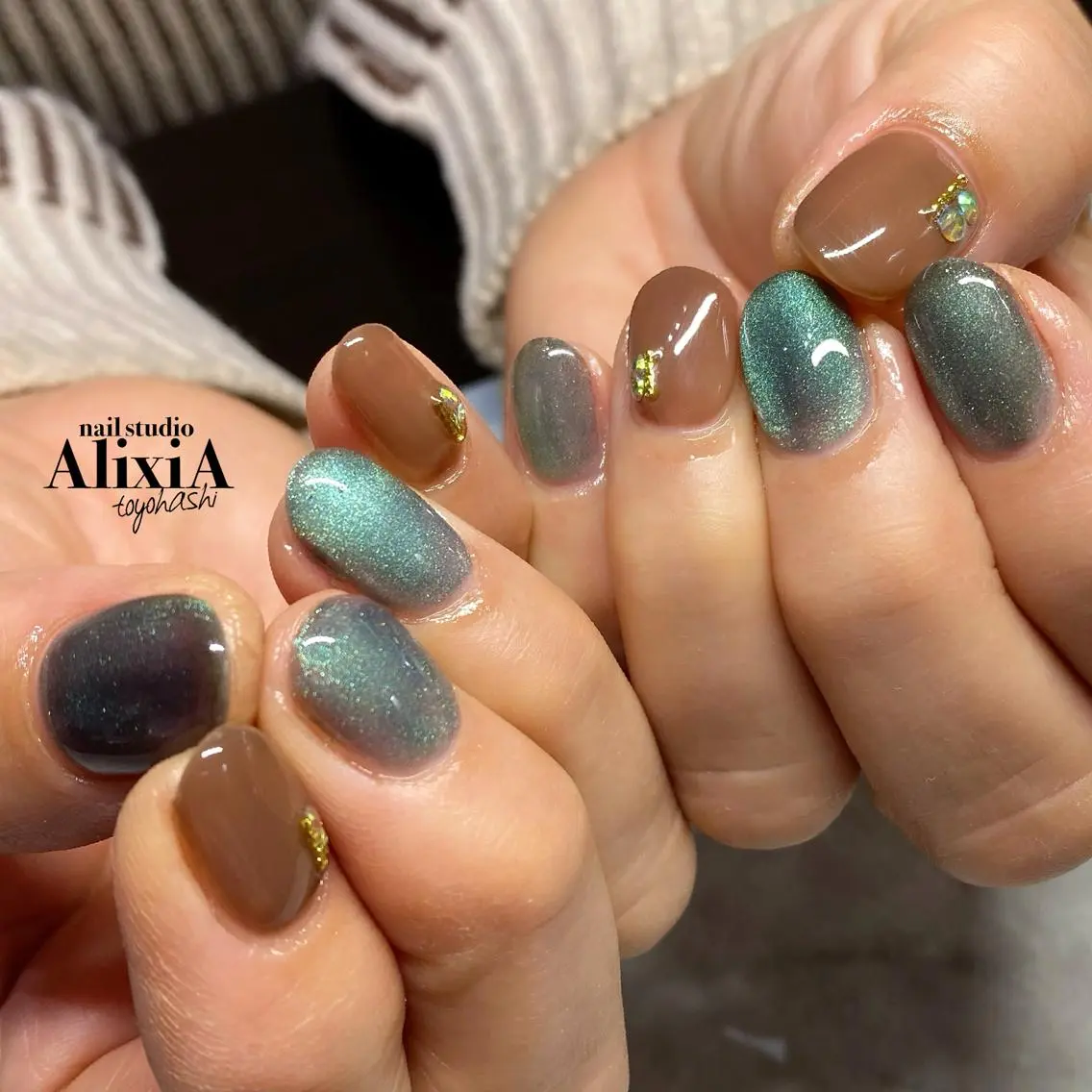 ネイル フットネイル AlixiA ゆみのネイルデザイン