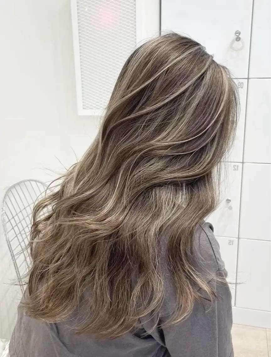 セミロング ✨レイヤーカット 海外ヘア/原宿✨のヘアスタイル