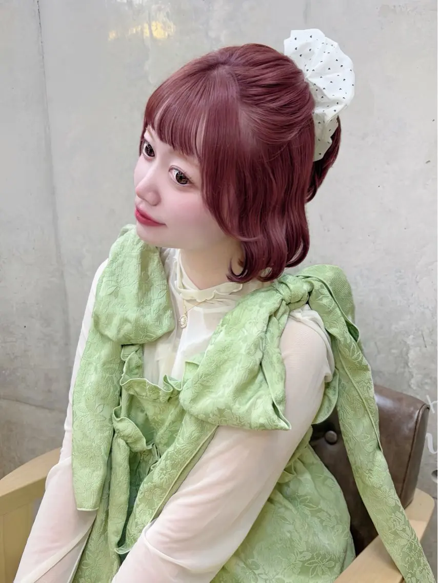 カラー ヘアカラー 🍓艶モテ暖色カラー 🎀mayu🍓のヘアスタイル
