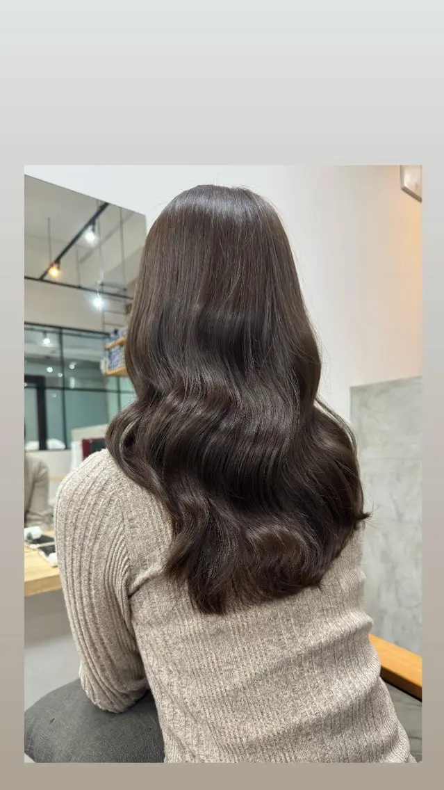 カラー 透明感カラー オリーブカラー ヘアカラー カラーモデル募集中 🍀るい🎀大宮のヘアスタイル