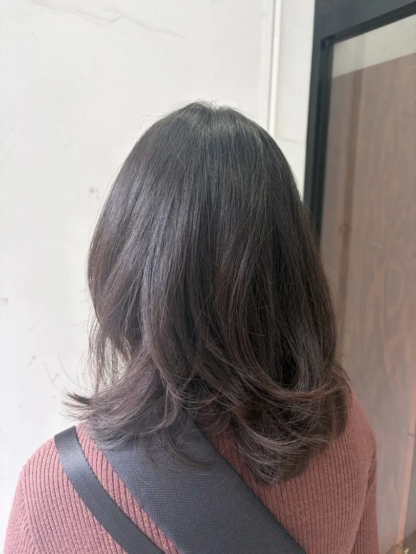ミディアム 【無料】カット いながわゆあのヘアスタイル