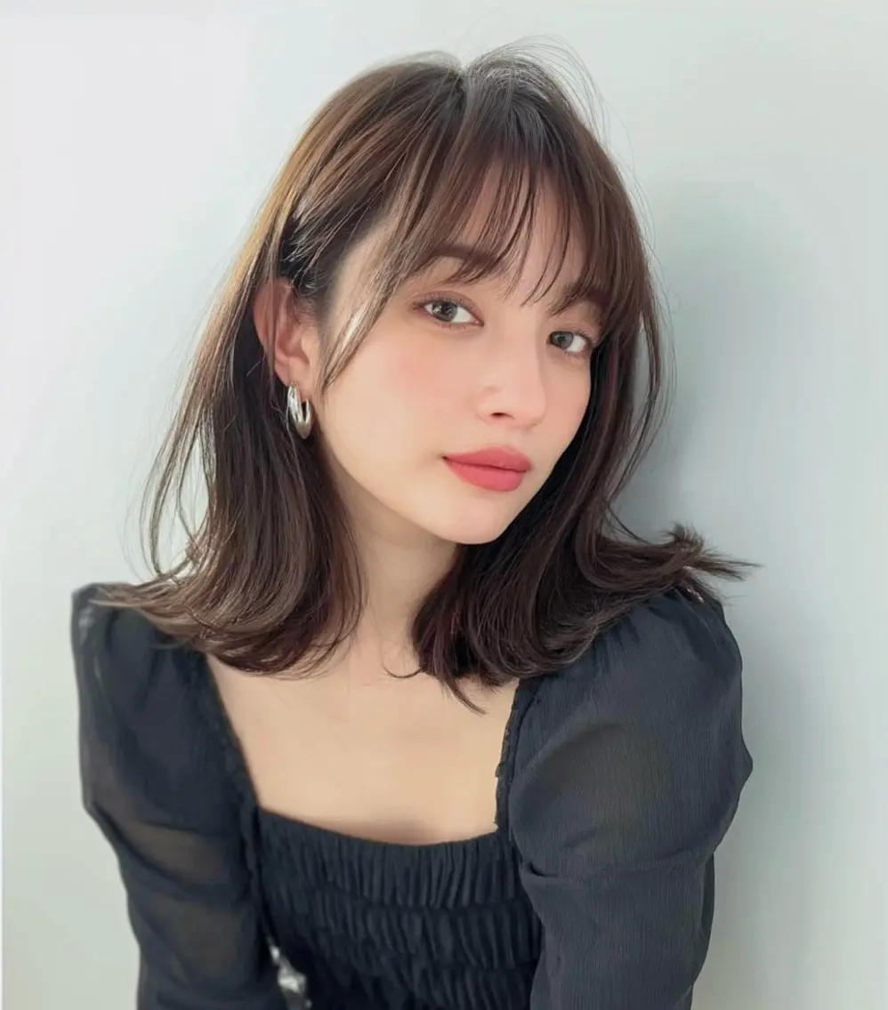 ミディアム くびれヘア カット ヘアカラー トリートメント 似合わせ特化/ itta𓂃🫧のヘアスタイル