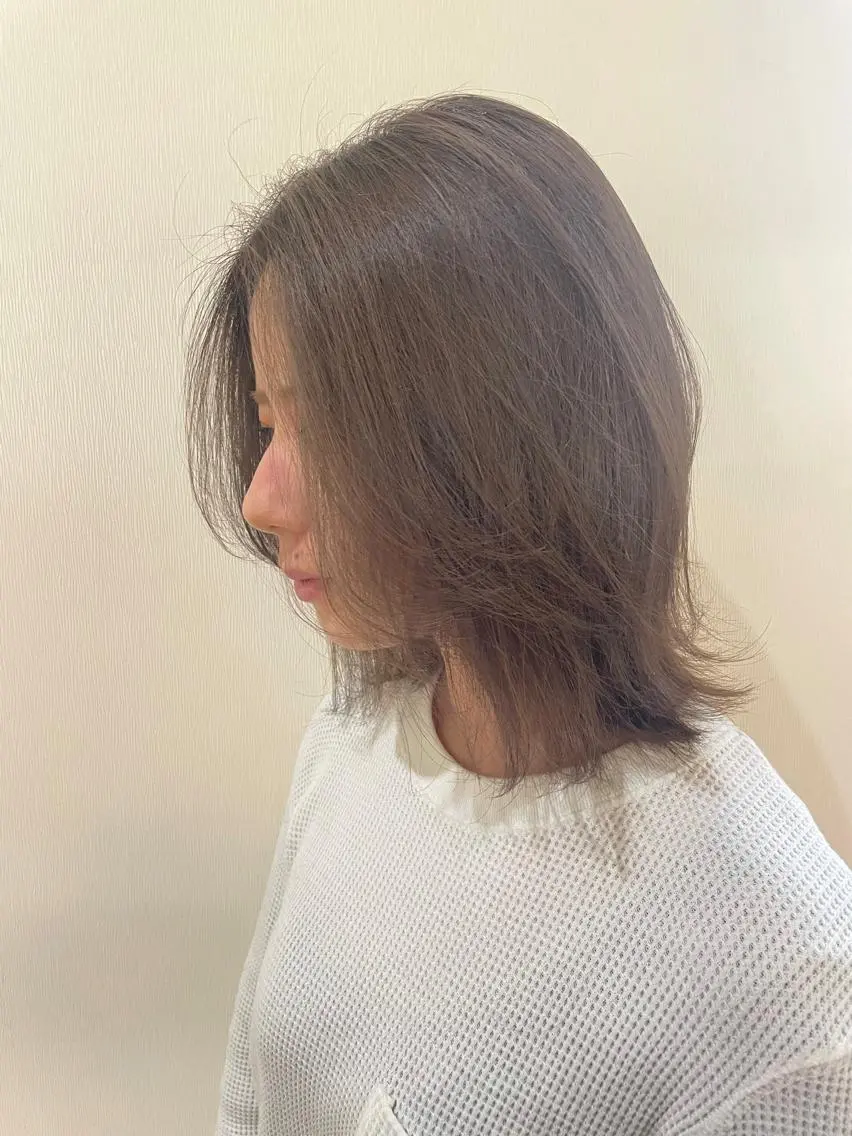 透明感!アディクシーカラー+似合わせカット💇🏼♀️¥8855の写真