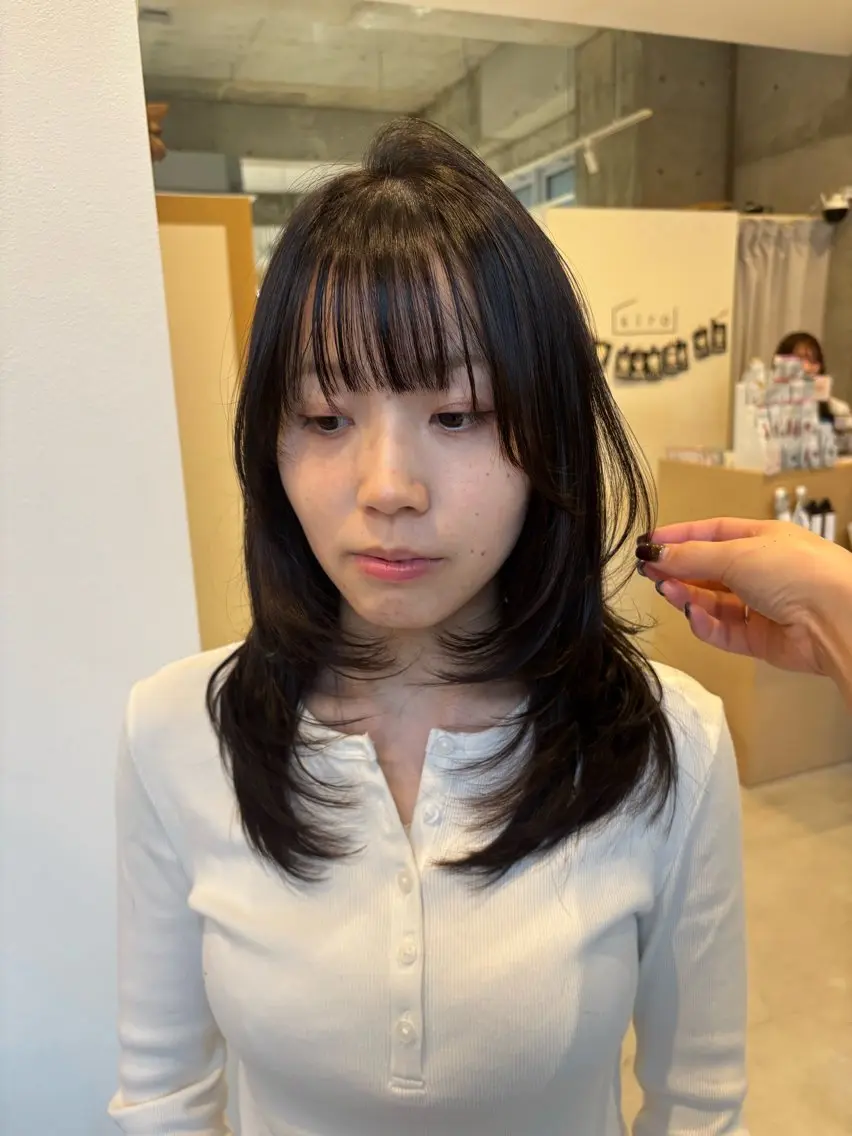 ミディアム カット ヘアカラー レイヤーカット🥀/ 大曽根🤍yuukaのヘアスタイル
