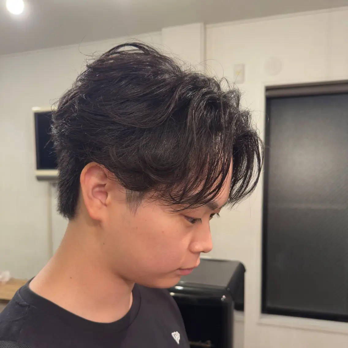 ミディアム カット パーマ ご新規様限定 原宿　レンのヘアスタイル