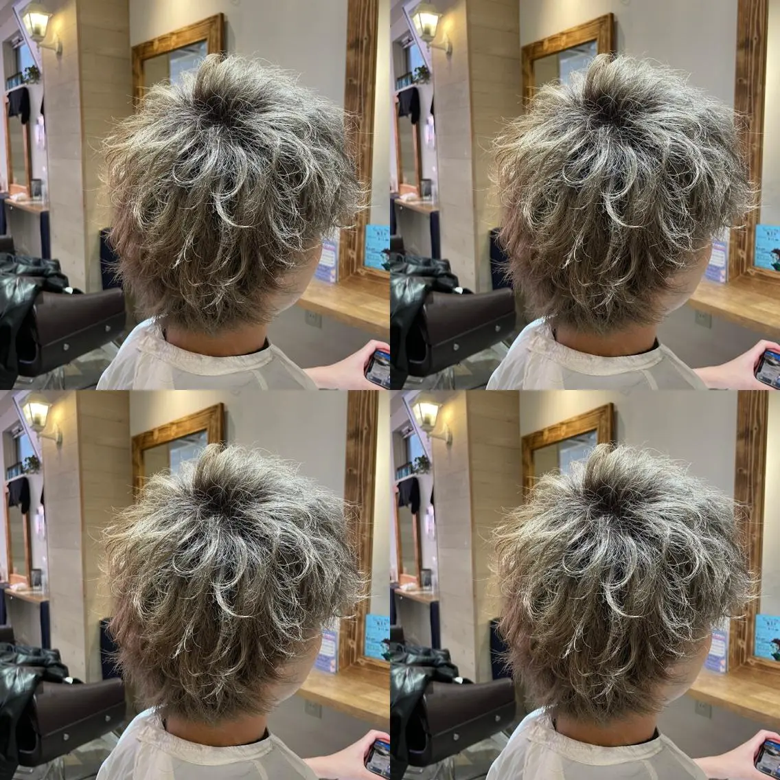 パーマ メンズ メンズウルフカット ウルフカット 優真/難波で 1番パーマが上手いのヘアスタイル