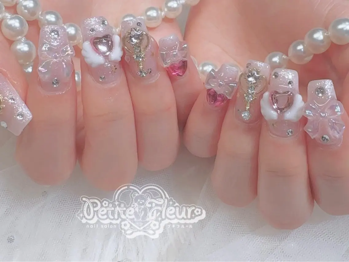 ネイル ハンドネイル ❁⃘*。Petite fleur❁⃘*りさのネイルデザイン