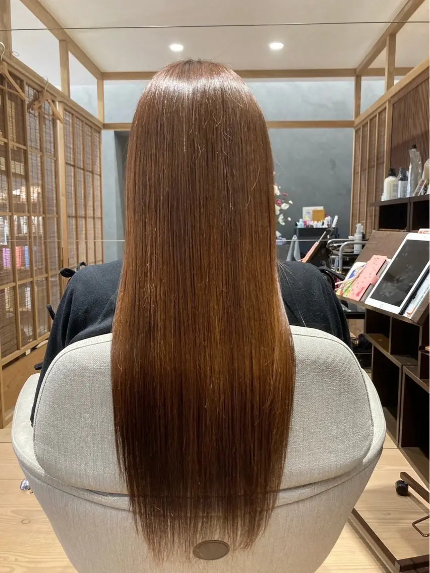 ロング 髪質改善 トリートメント いばやし たかひろのヘアスタイル