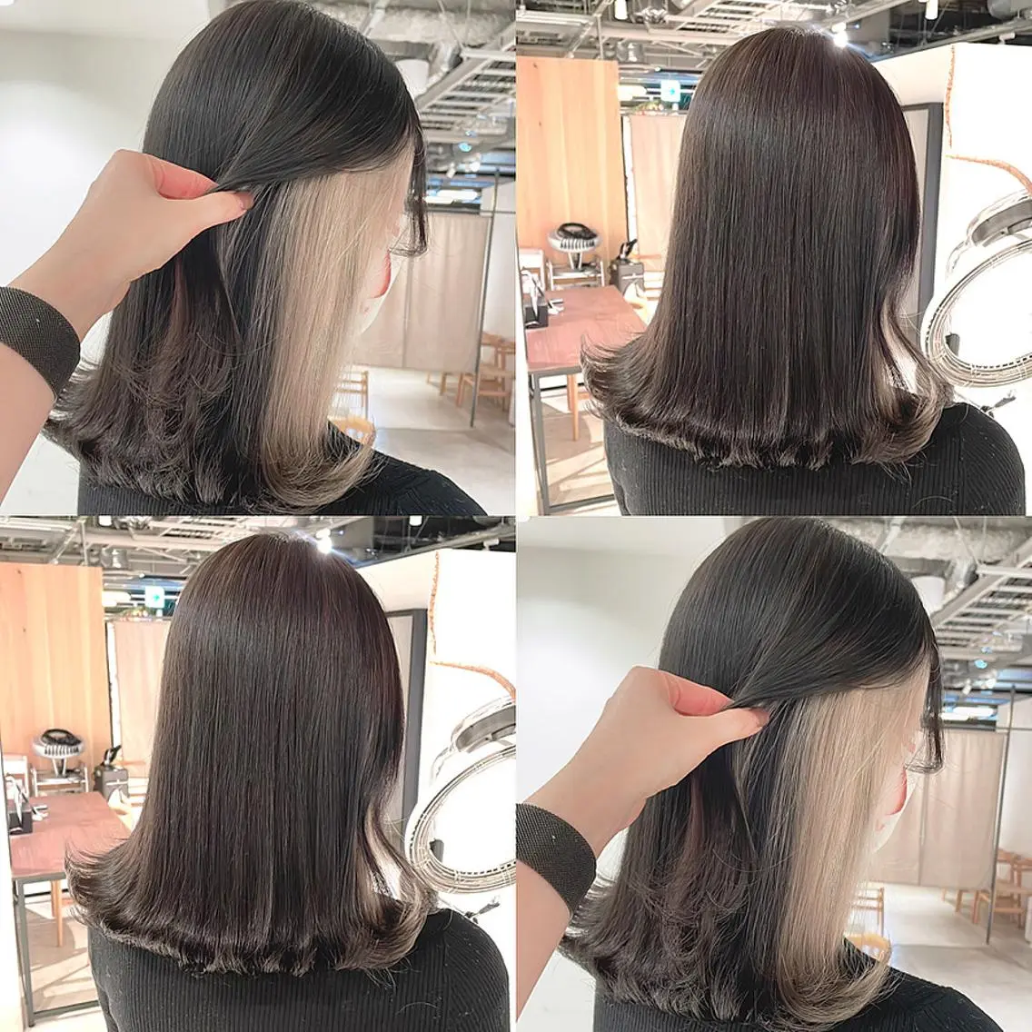 カラー ブリーチ ヘアカラー トリートメント 渋谷:インナーカラー /🍒エリカ🍒のヘアスタイル