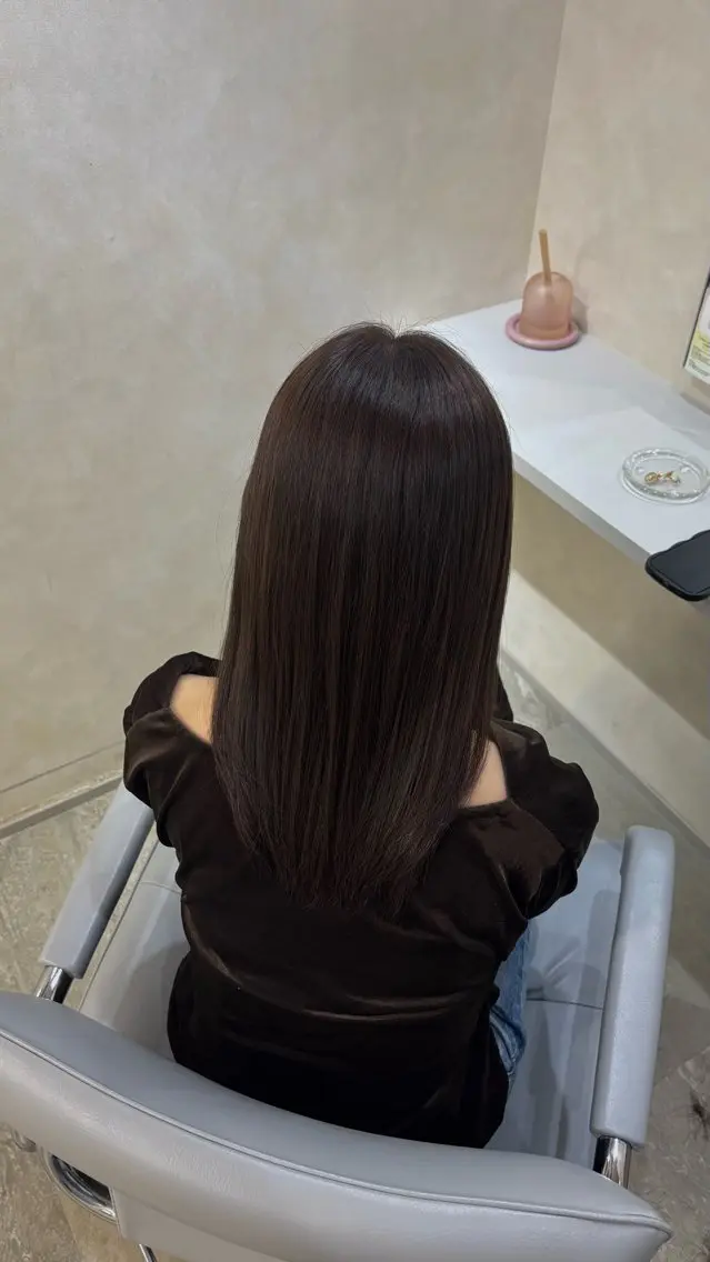 カラー ベージュカラー オリーブベージュ カット ヘアカラー モデル様大募集🎀 藤岡瑞穂のヘアスタイル