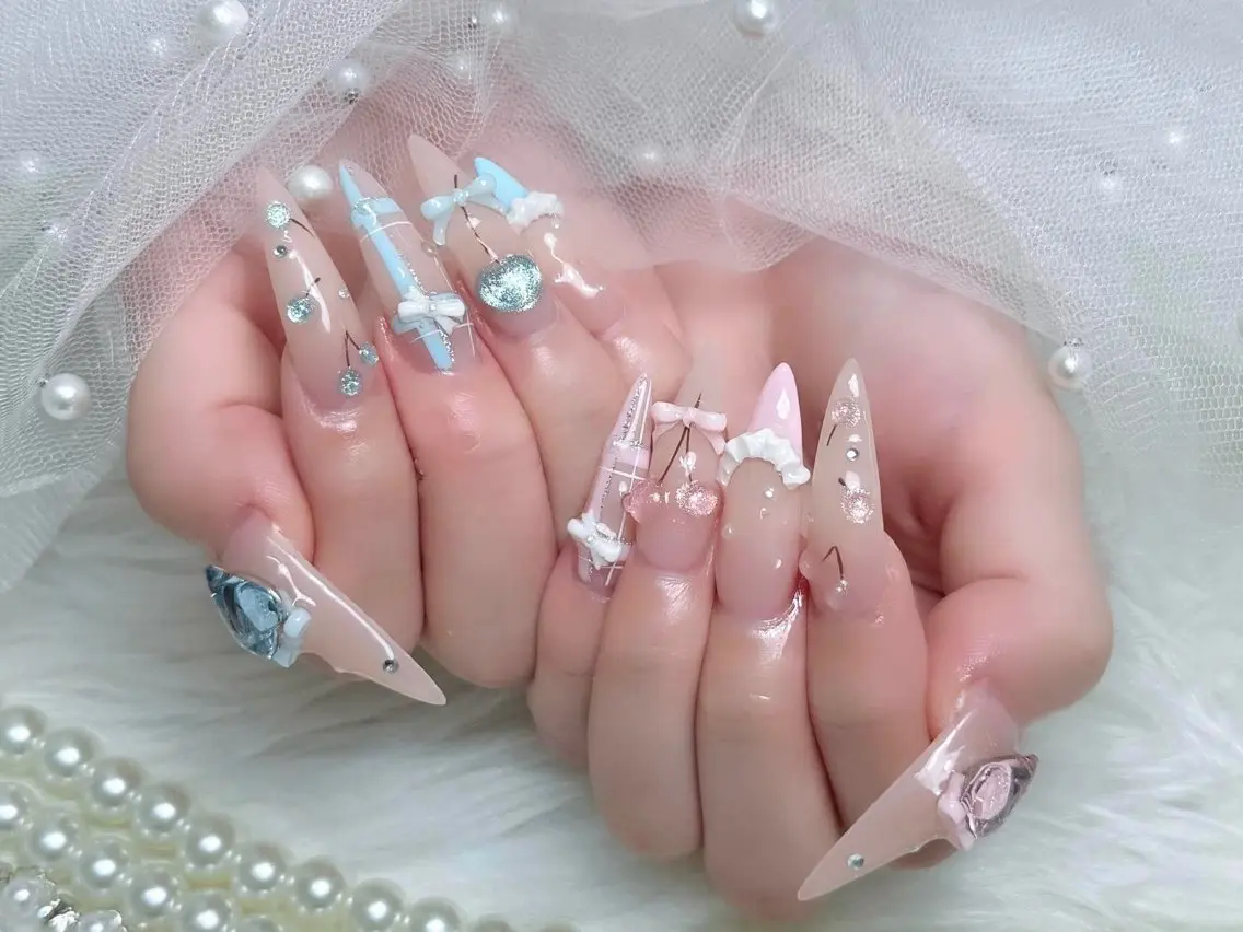 ネイル アートネイル 韓国ネイル ロングネイル 持ち込み シンプルネイル ハンドネイル ハンドケア Nova Nail _Shinsaiのネイルデザイン
