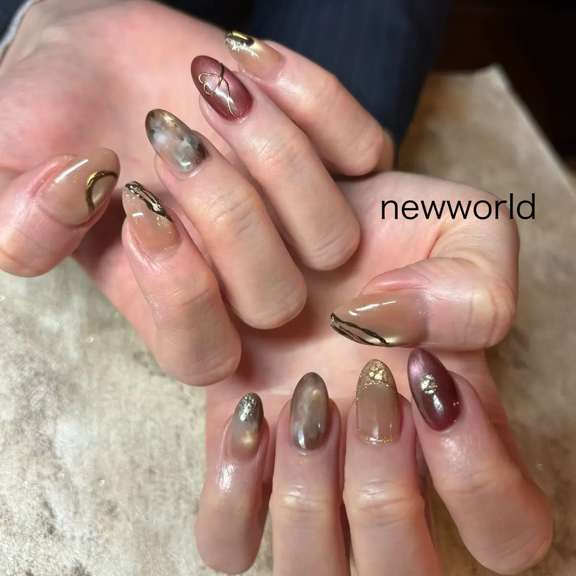 ネイル ハンドネイル Ayu 🪐NEWWORLDのネイルデザイン