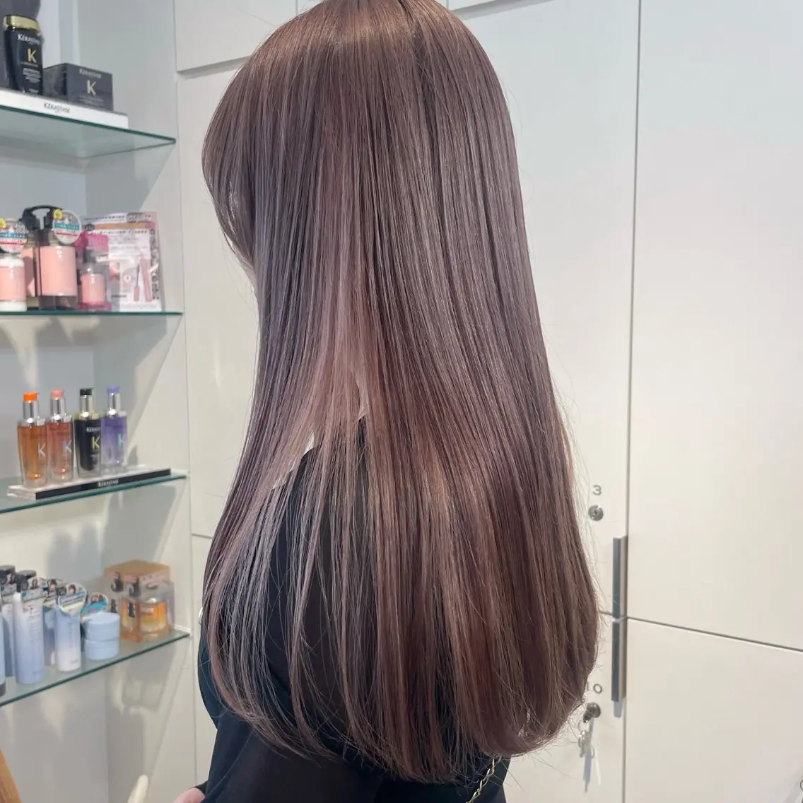 ミディアム カット ヘアカラー トリートメント レイヤー/ブリーチ ♥️【木坂 桃歌】のヘアスタイル