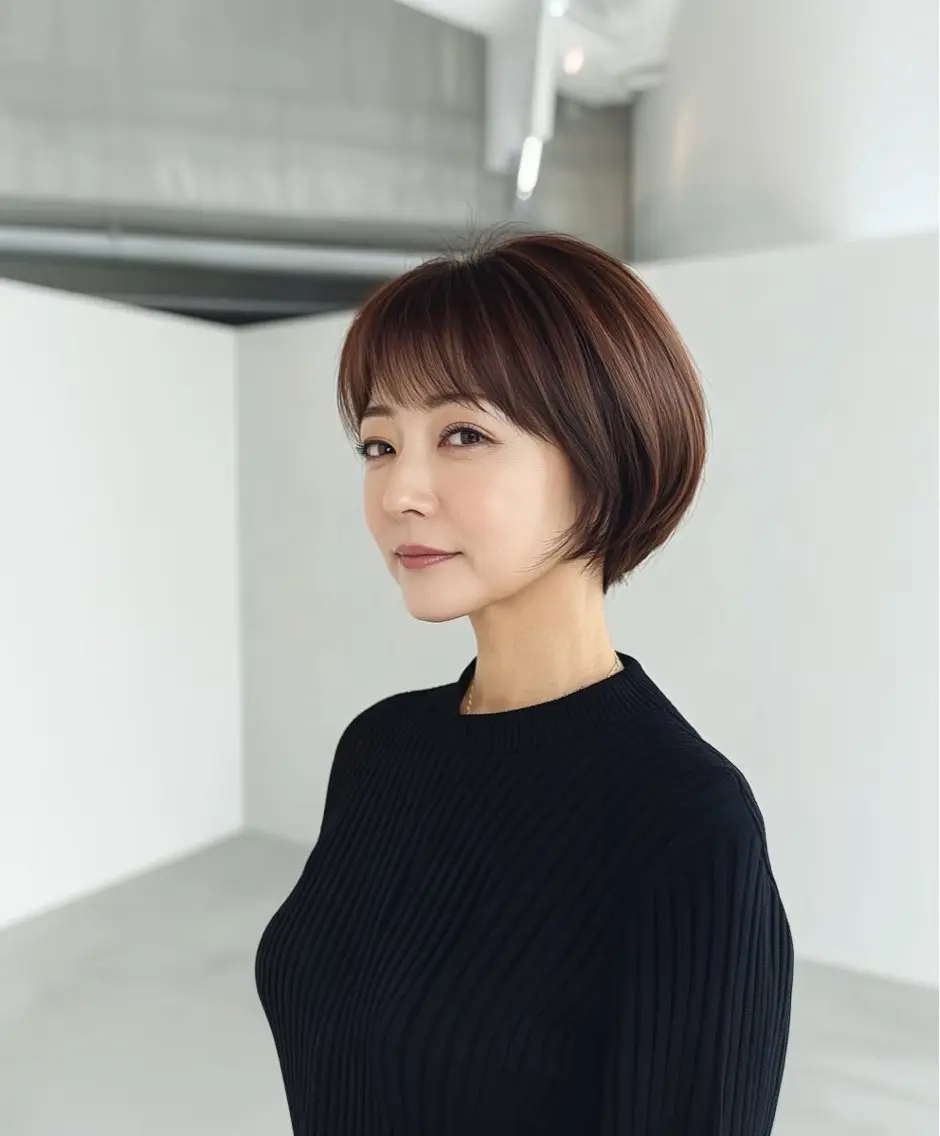 ショート オノカツマ/美髪矯正 /癖毛のお悩み解消✨のヘアスタイル
