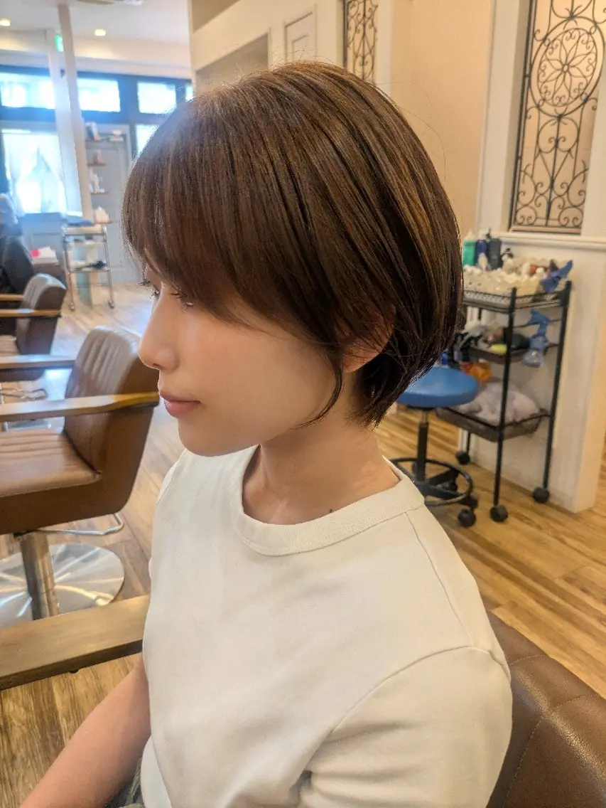 ショート カラー イルミナカラー 【泉中央】CLASS 中村のヘアスタイル