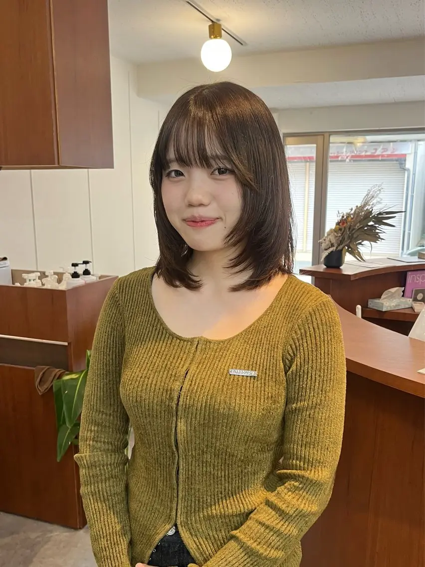 ショート ボブレイヤー ボブ レイヤーカット 🟣niw SHUNNA🟣のヘアスタイル