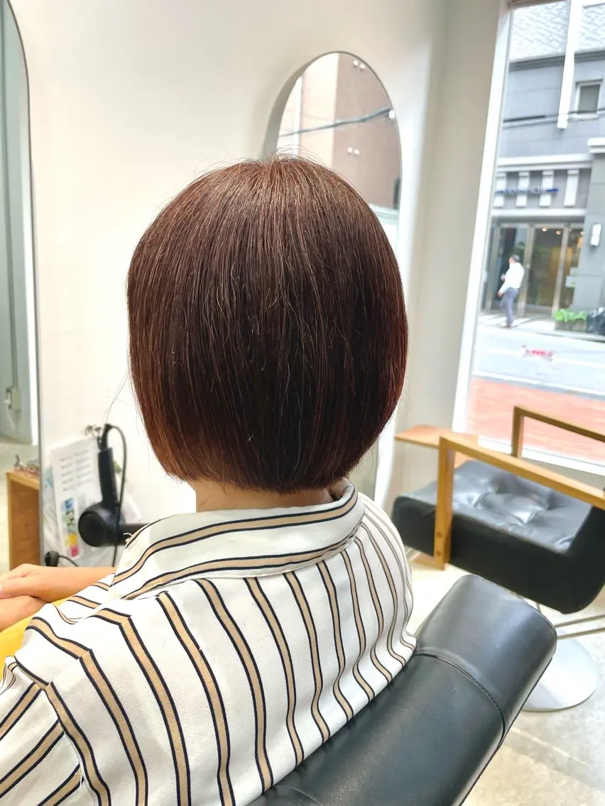ショート ボブ 播磨茜/谷町四丁目/ Le'a/スパニストのヘアスタイル