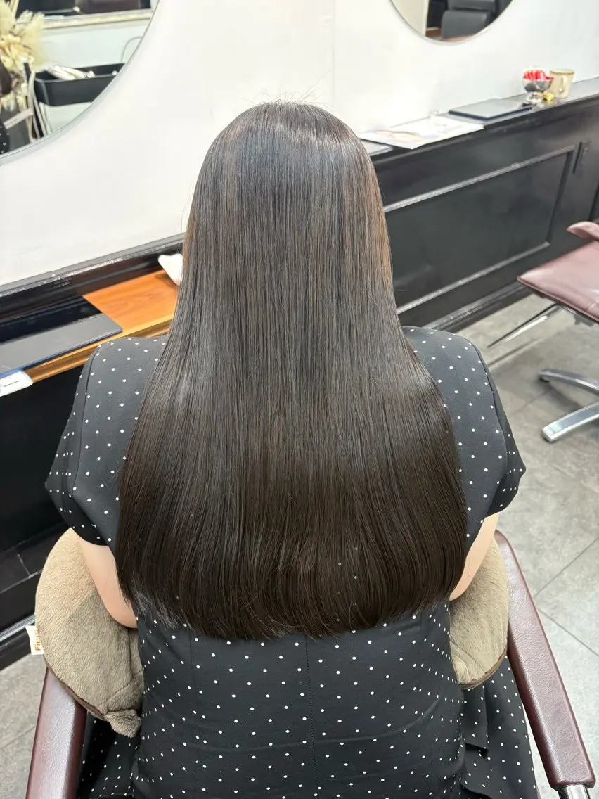 ロング カラー ヘアカラー トリートメント 横浜/✨️透明感 カラー✨️/美優のヘアスタイル