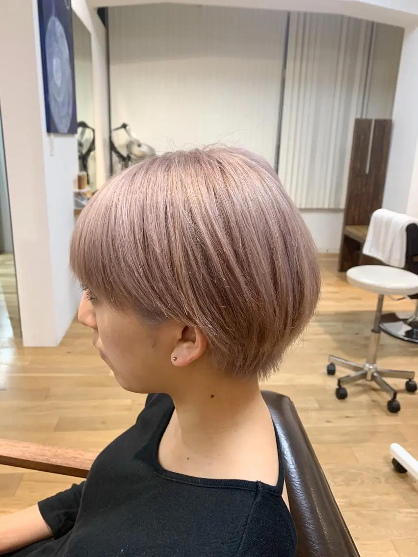 ショート カラー ヘアカラー トリートメント ✂︎ wakano shinpei✂︎のヘアスタイル