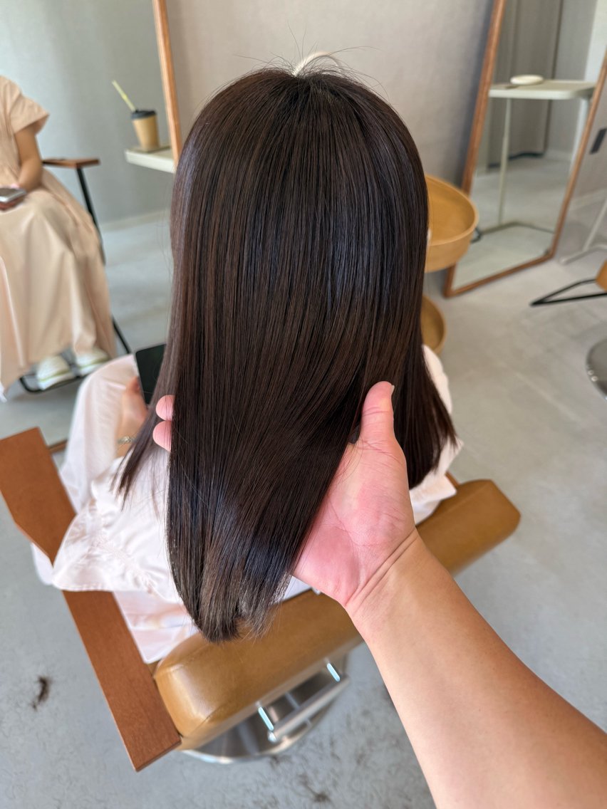 セミロング カラー ヘアカラー トリートメント 中村 研介のヘアスタイル