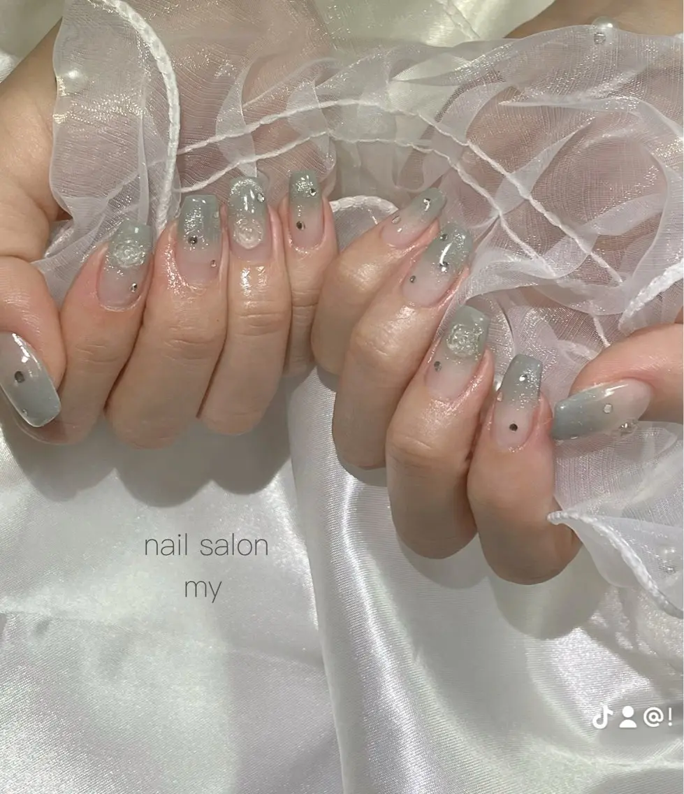 ネイル 韓国ネイル ニュアンスネイル ワンホンネイル NailSalon MYのネイルデザイン