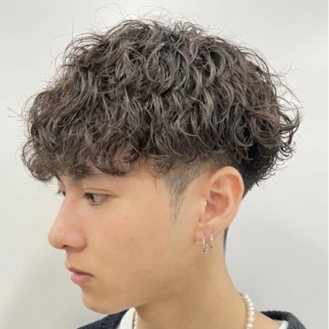 ミディアム パーマ ヘアアレンジ メンズ fifth 石川 凪のヘアスタイル