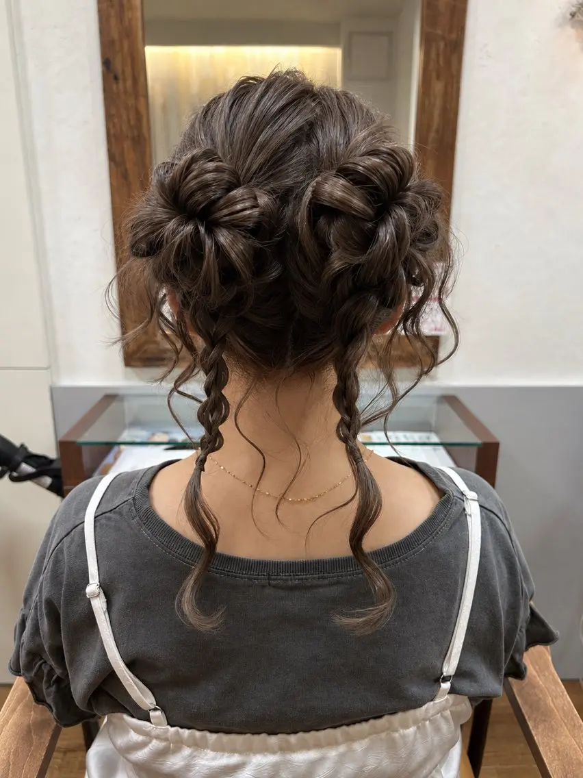 ヘアアレンジ ヘアセット rino寺田町🌼 Mizukiのヘアスタイル