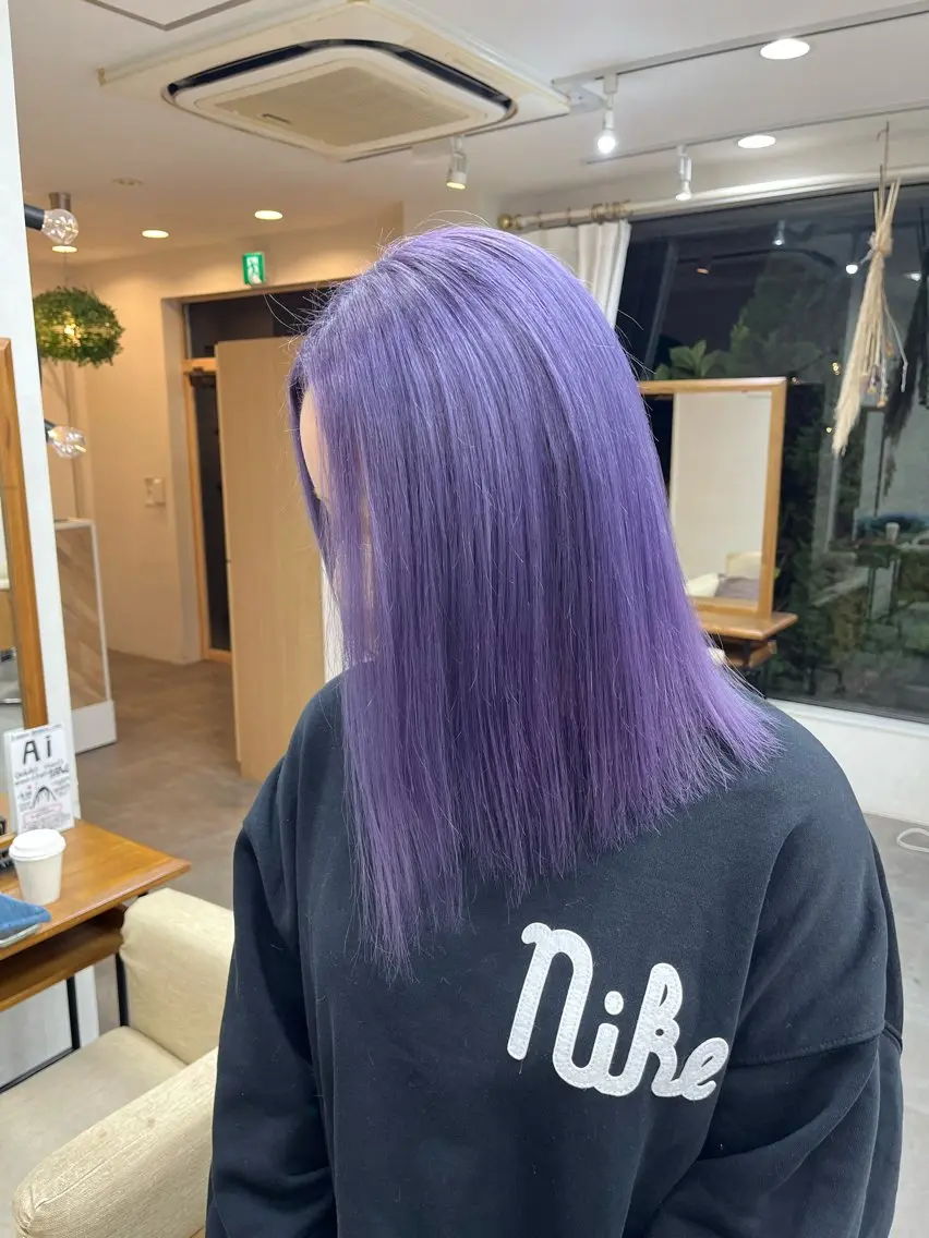 ミディアム ブリーチカラー HAZUKI🦖のヘアスタイル