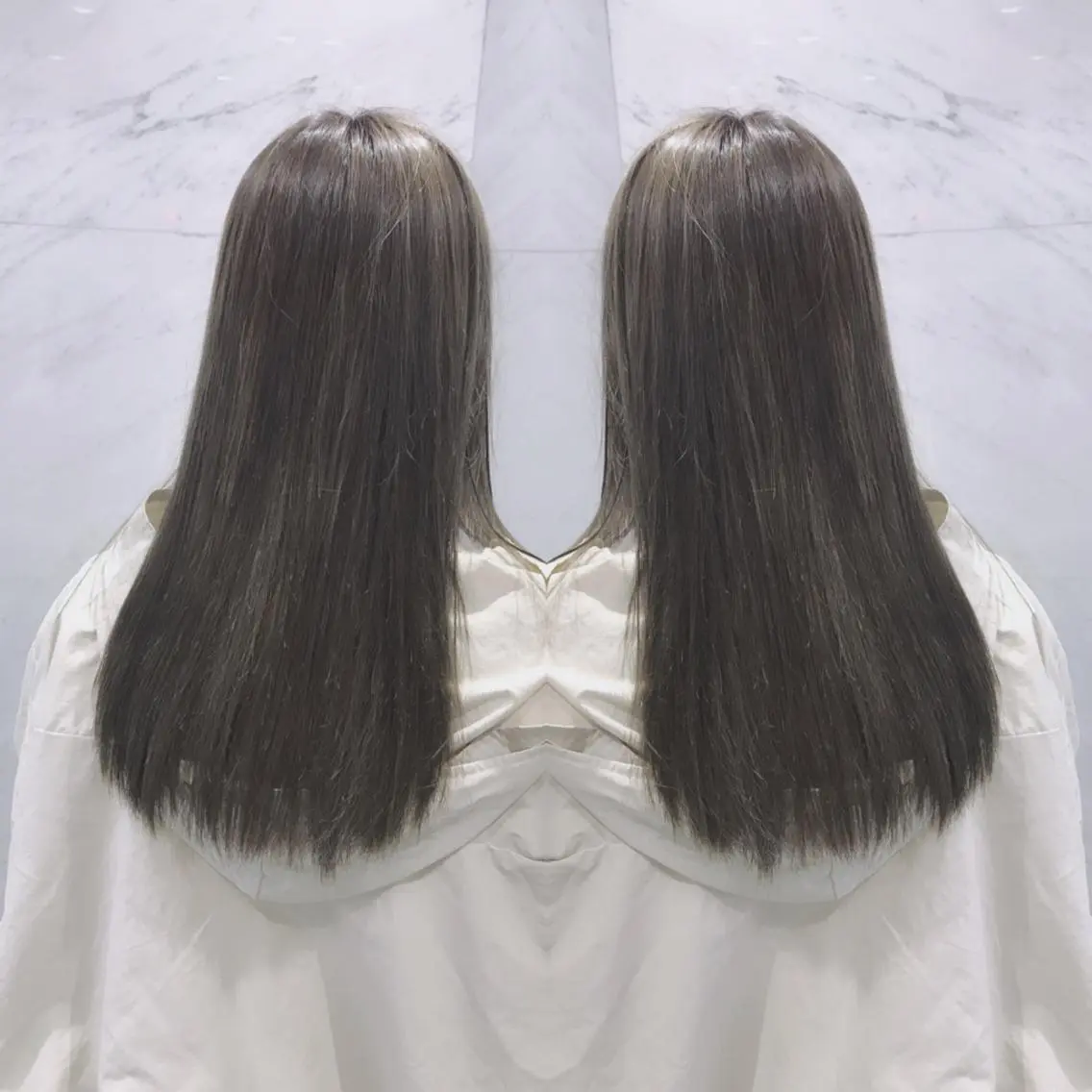 ロング カラー カット ヘアカラー トリートメント 重政 和樹のヘアスタイル