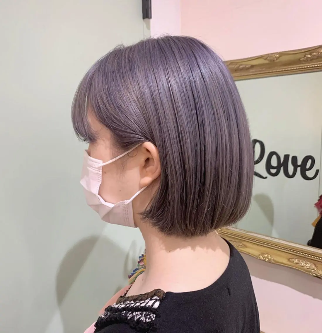 ショート カラー グレージュ ラベンダーカラー ラベンダーグレージュ ラベンダーグレー 🕊️ HONOKAのヘアスタイル