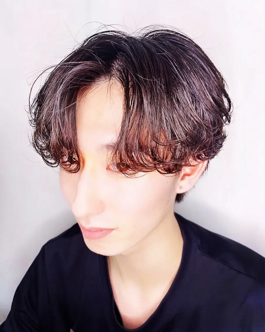 メンズ メンズ特化/上野 暖色カラー ダイチのヘアスタイル