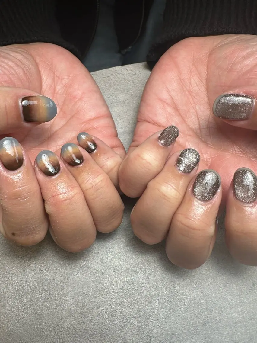 ネイル フットネイル ニュアンスネイル シンプルネイル nailroom Anmie.のネイルデザイン