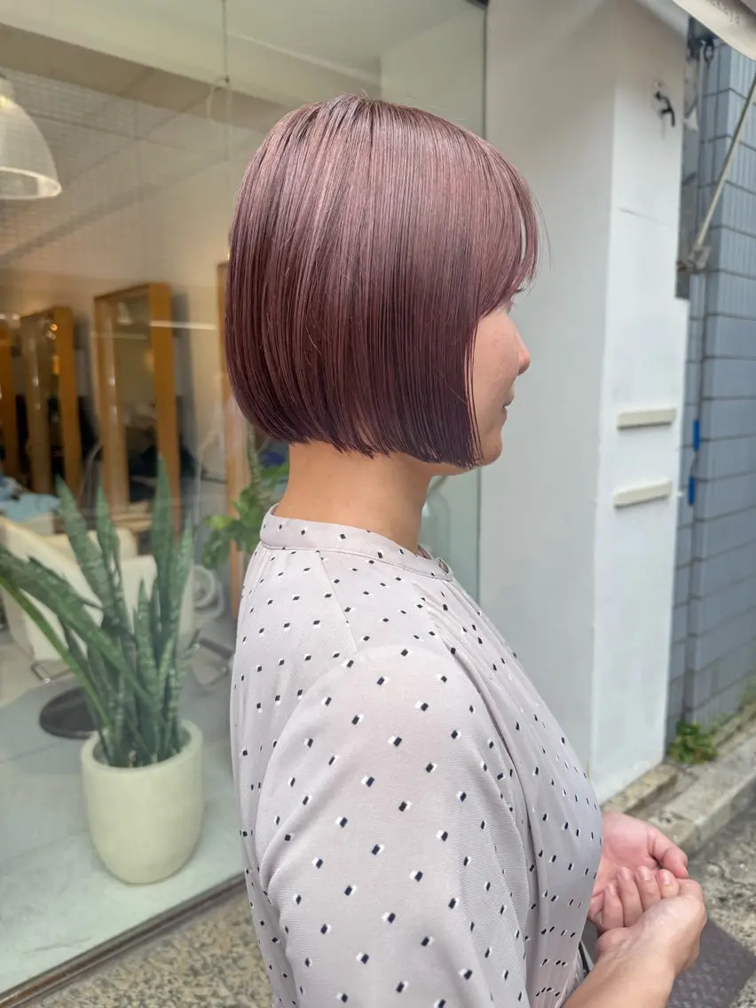 ショート カラー カット ヘアカラー トリートメント 安永 涼のヘアスタイル